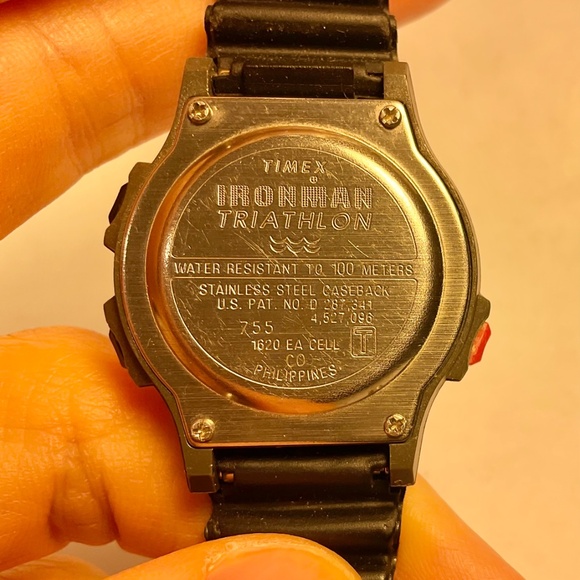 RARE Timex Ironman Triathlon Ladies/Womens/Unisex Watch Red INDIGLO Vintage - Picture 3 of 4